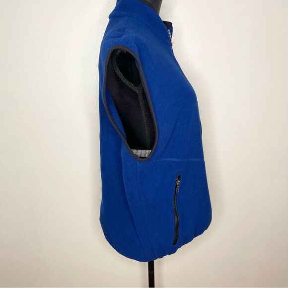 Vintage The North Face Vest Fleece Full Zip Pockets 90s Y2K Royal Blue Size XL - Picture 5 of 6